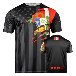 2026 USA & Peru Flag Mix Soccer Jersey, Peru Soccer Jerseys , Jersey De Peru For Men/Women