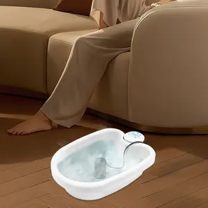 Ionic Detox Foot Bath Machine 30 Minute Timer with Spa Arrays for Home Relaxation Fatigue Relief Wellness Therapy US Plug White