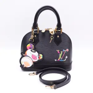 Pre-owned Louis Vuitton EPI Shoulder Bags Alma BB Black Calfskin Satchel T10404283