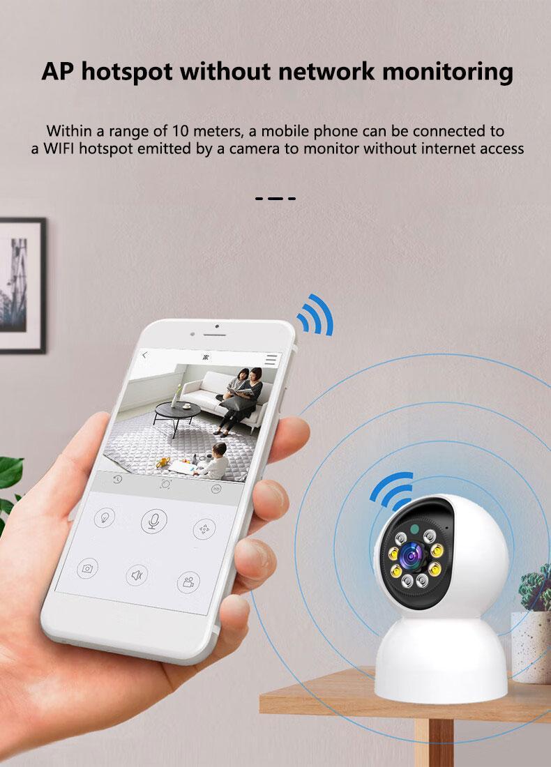 3MP 2K Window Camera,2.4GHz & 5GHz WiFi Indoor Cameras for Home Security with  Night Vision,Person & Motion Detection,24/7 Recording,Easy & Quick Install