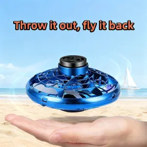 Flying Spinner Mini Drone,Hand Controlled Drone Flying Toy Fly UFO Magic Flying Fidget Spinner ufo magic flying  ball mini drone Galaxy Hand-Controlled cosmic globe Cosmic Hand-Controlled Boomerang Hover Ball Sensor