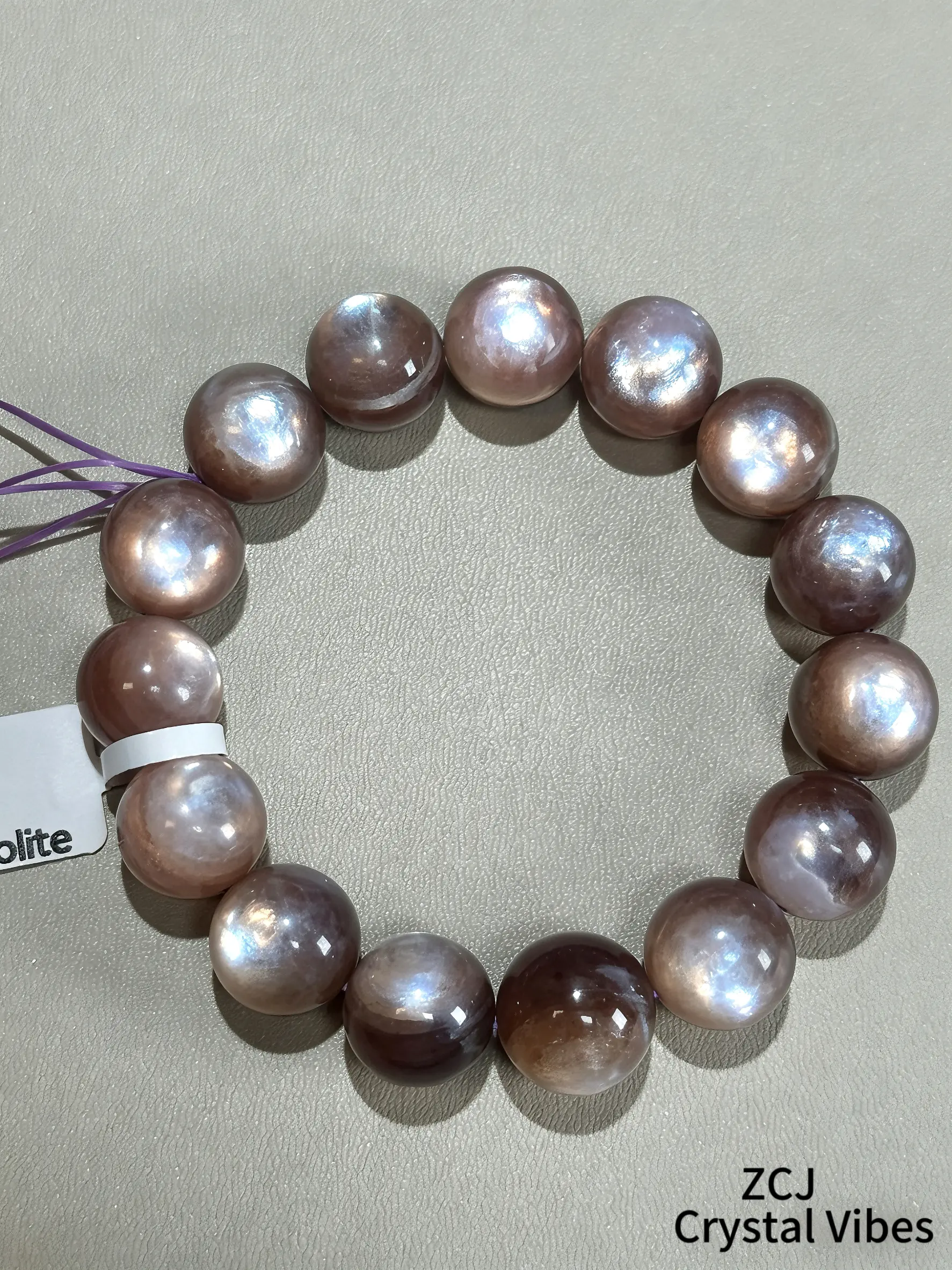 ZCJcrystal Natural Pink Lepidolite Crystal Bracelet - Beautiful Bracelets for Jewelry Enthusiasts