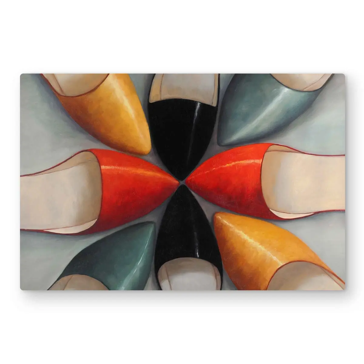 212 MAIN 20x30 in. Aluminium Metal Wall Art - Accent Wall, Bold Statement, Decorative Metallic Options - Contemporary, Lightweight, Artistic Home & Room Decor (Previously Mislabeled as Women's Shoes Artwork), Accent Wall Prints, Bold Statement Prints