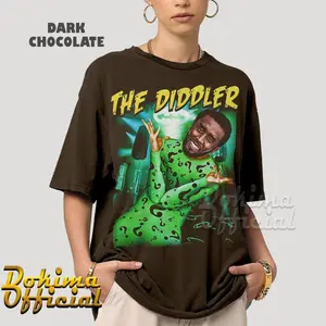 The Diddler Ironic Shirt, Sean Diddy Combs tshirt, Funny tshirt, P Diddy Goes to Prison Funny unisex t Shirt, Weirdcore, Meme Shirt KM15