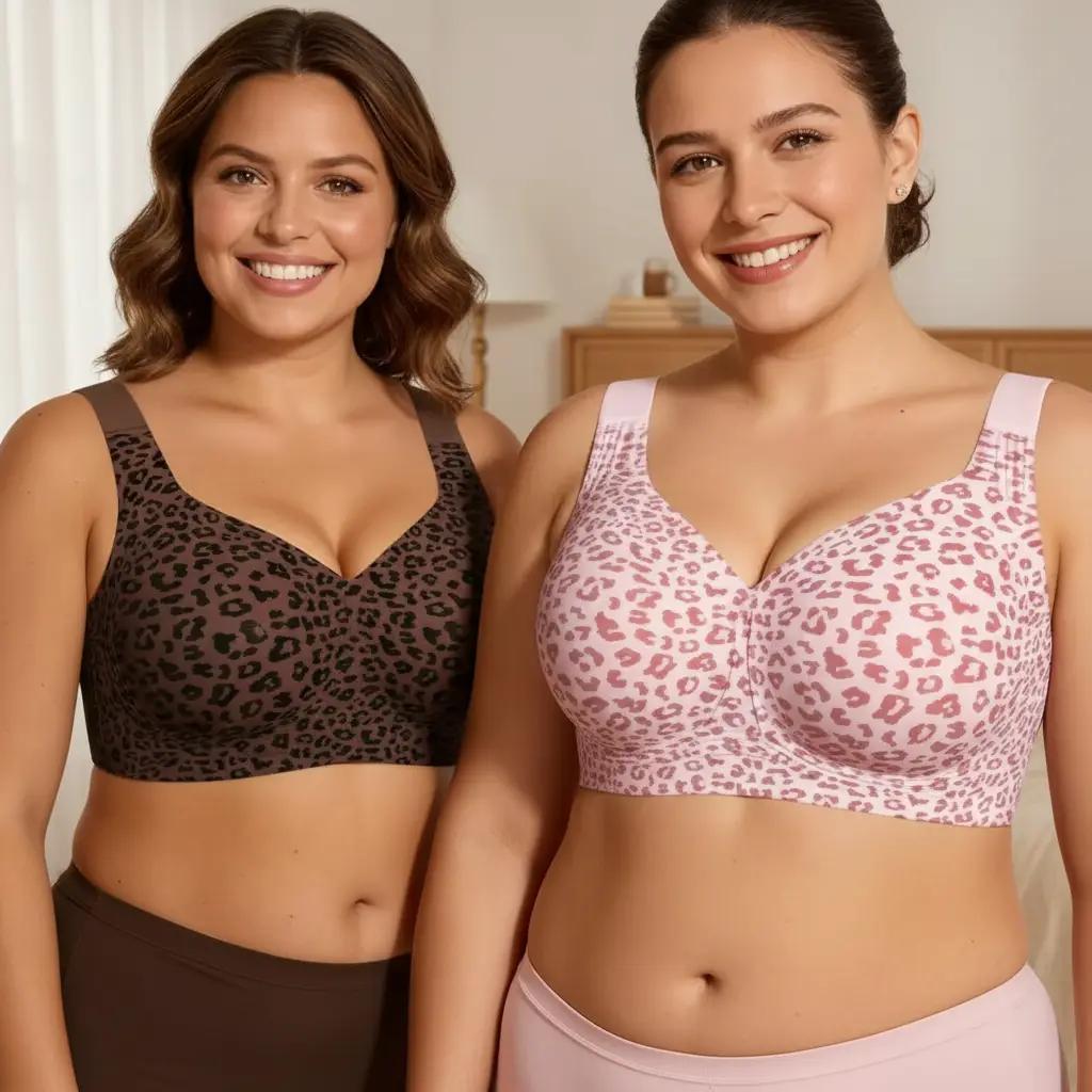 JIAJIA Women Jelly Bras Wirefree Full Coverage No Underwire Everyday Bras Comfortable Wireless Padded Tshirt Bra summervibes