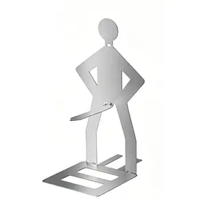 Stainless Steel BBQ Sausage Holder 2025 New Outdoor Human-Shaped BBQ Sausage Rack Utensils 20.5*7.5Cm