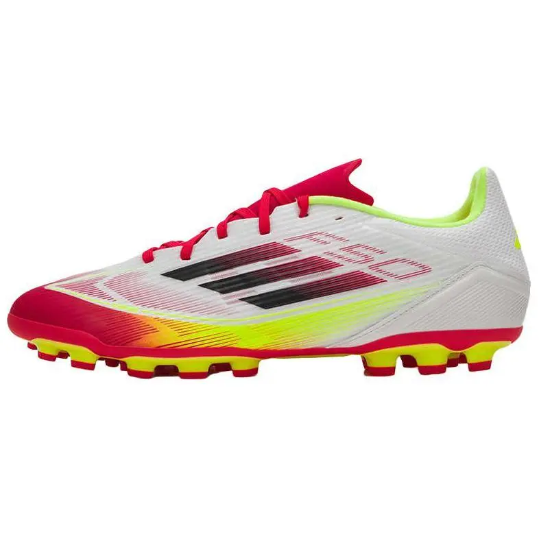 Adidas F50 League AG Cloud White Core Black Solar Yellow Classic Comfort Soccer Cleats Men's IE1262