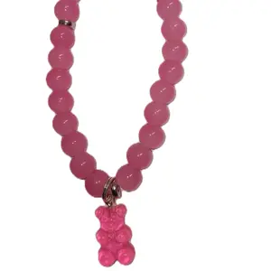 8mm Charming Color Bracelet with Gummy Bear/ dice Charm Jewelry Accessory