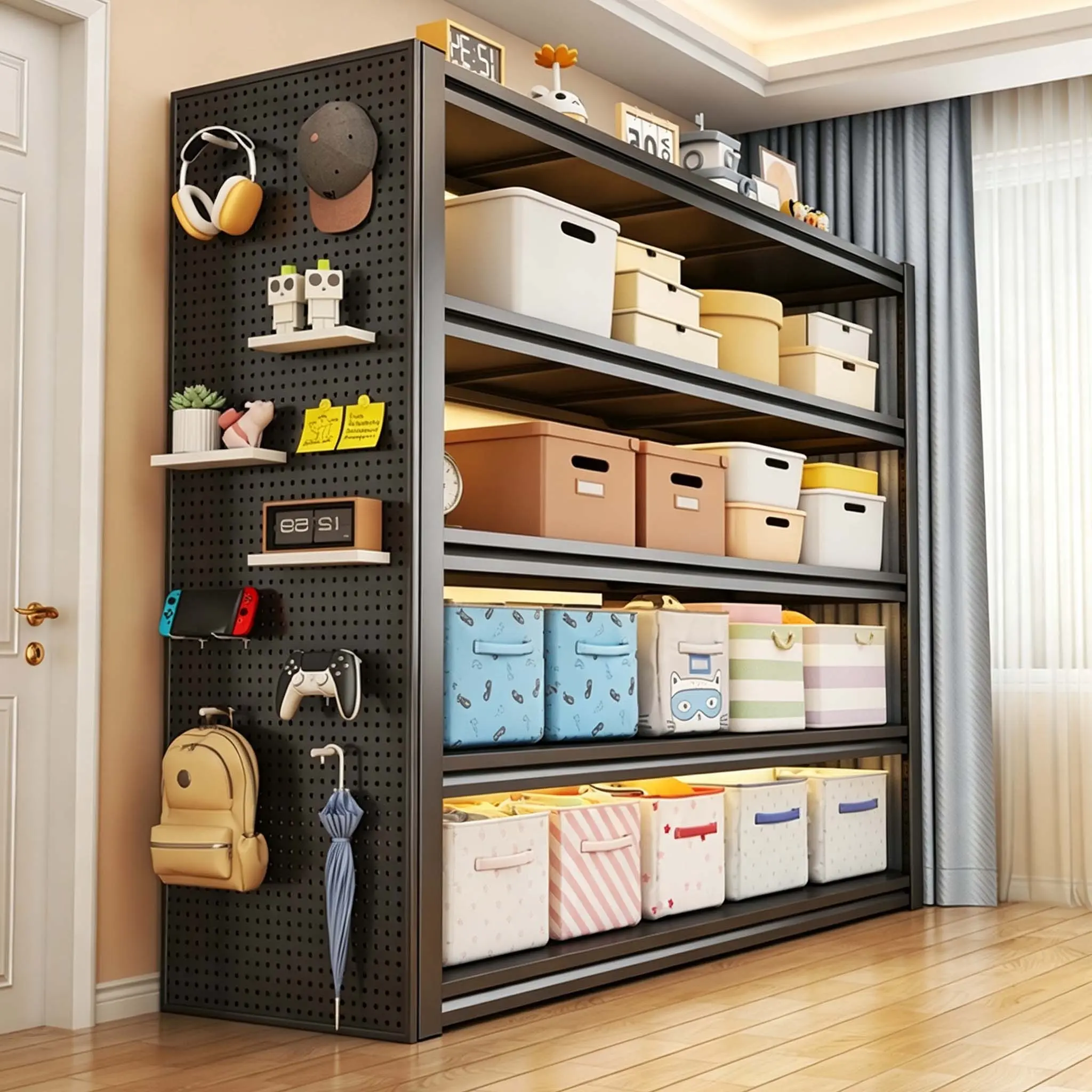 5-6 Tier Adjustable Metal Shelving Rack for Storage Rack, Garage Shelving, Industrial Storage Ra0ck, Kitchen Organizer