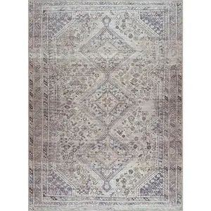 Barny Tan Washable Area Rug