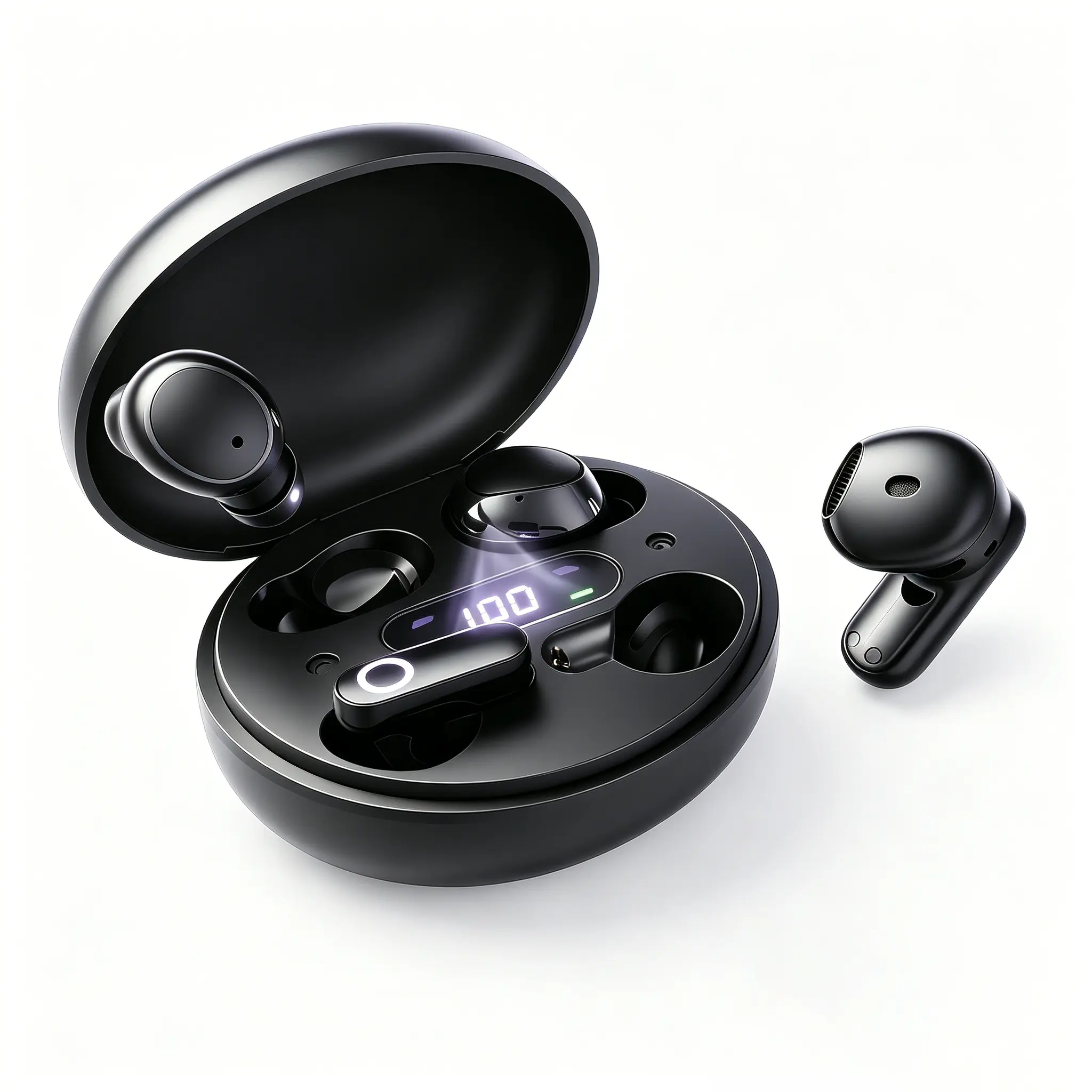 Tiny Discreet Sleep Earbuds for Small Ear Canals, Dual Mode Wireless Headphones – Left & Right Work Independently, Invisible Low Profile Design for Side Sleeping, Mini in-Ear Earphones for Bed, Office,Noise Isolation Comfort Fit,headphones for sleeping