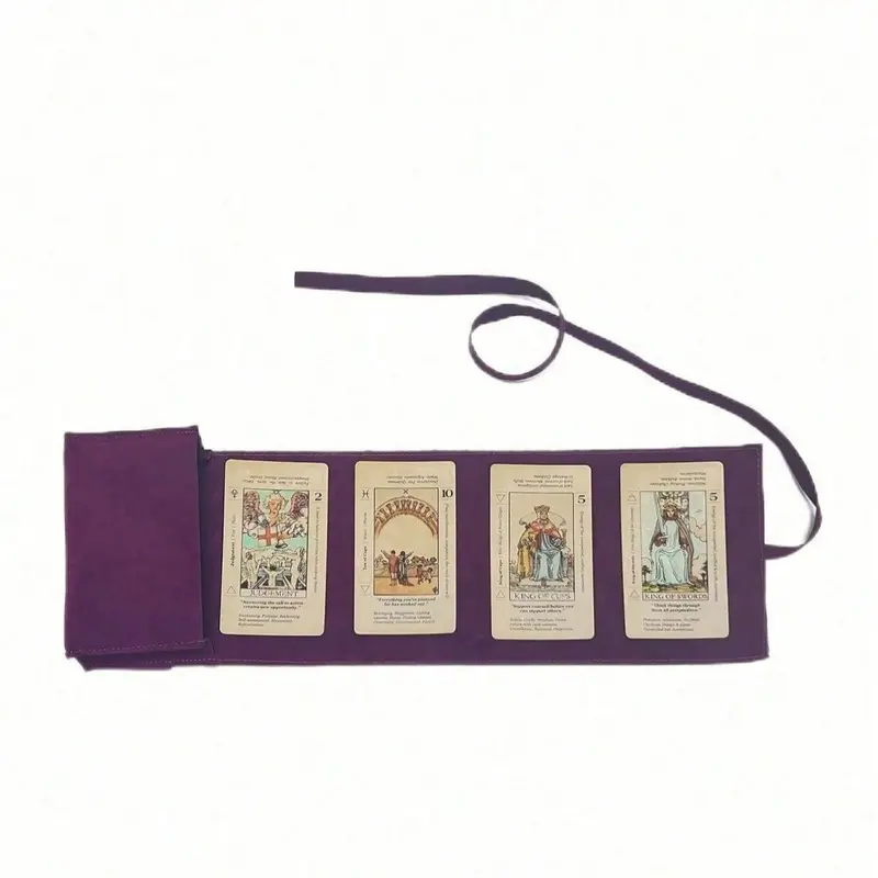 Card Storage Bag with Butterfly and Moon Pattern, Drawstring Closure, Soft Fabric, Portable Organiser, Card Organizer, Travel Card Holder, Perfect Valentine's Gift, Cardholder Travel Accessory