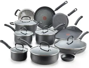 17-Piece Nonstick Cookware Set – Oven & Dishwasher Safe, Includes Fry Pans, Saucepans, Griddle