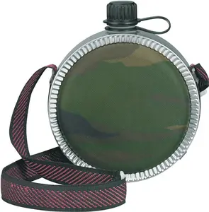 Woodland Camouflage - Military GI Style 24 Ounce Mini Desert Canteen