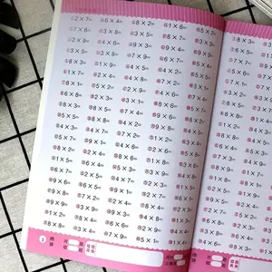 Primary School Math Workbook, Addition Subtraction Multiplication Division Practice, Visual Problem Solving, Mathematical Formulas Table