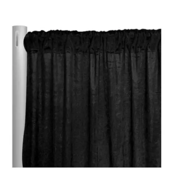 Velvet Black drapes