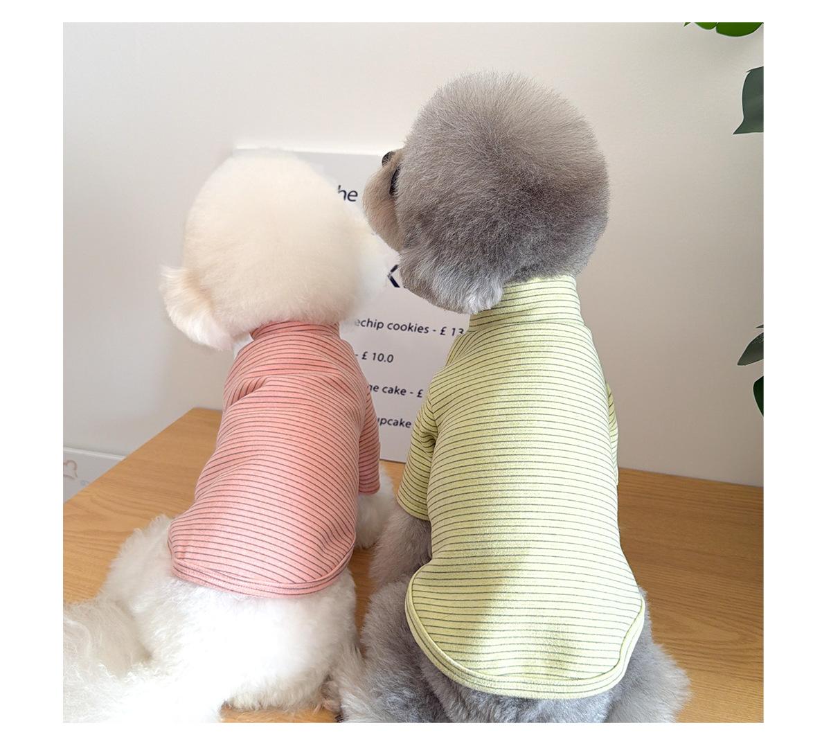 Pet Clothes Dog Cat Puppy Kitty Winter Warm Stripes Thickened For Small Medium Dog DDY183