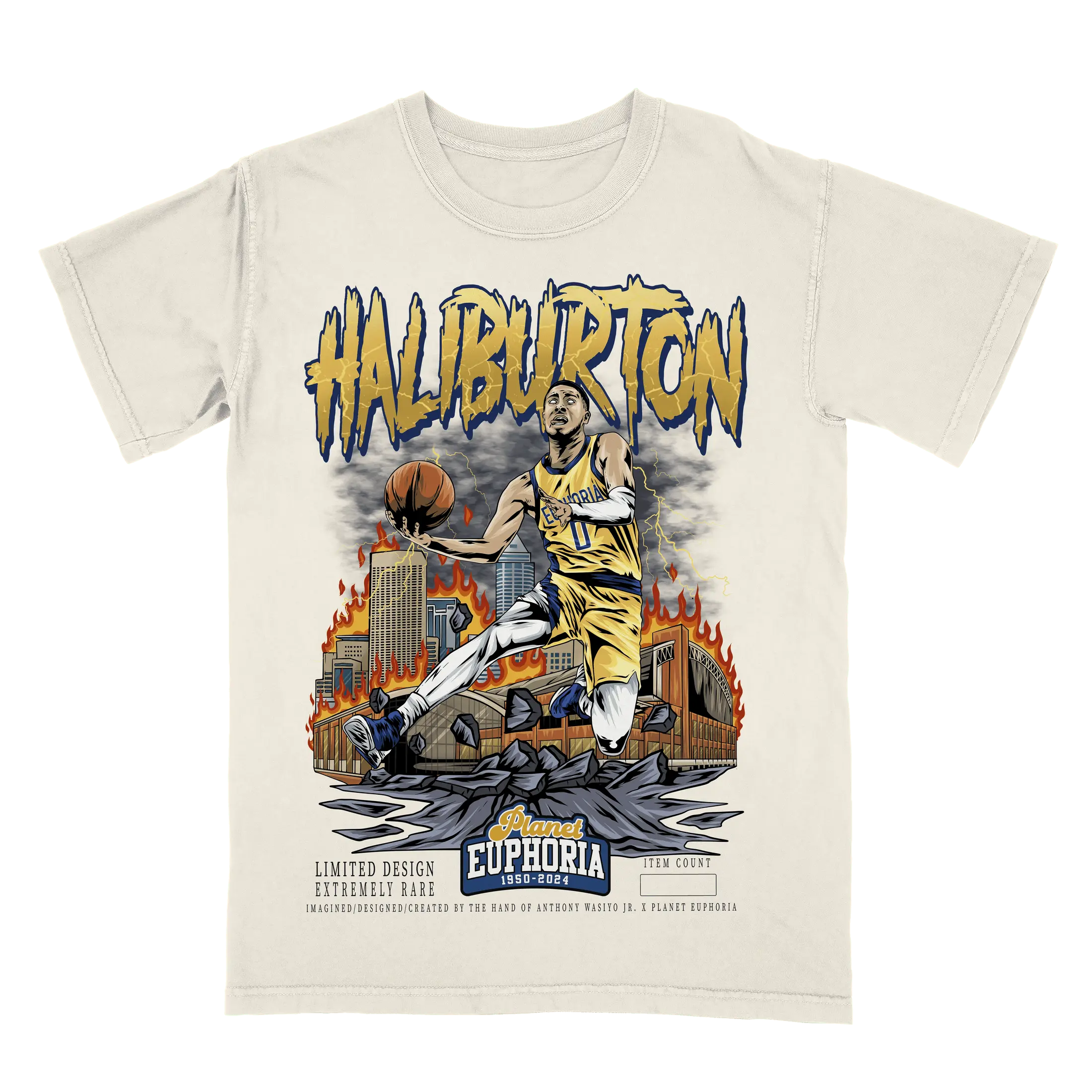 Tyrese Haliburton Planet Euphoria Shirt Vintage 90s Basketball Graphic Tee for Men Women Fans Y2k Streetwear