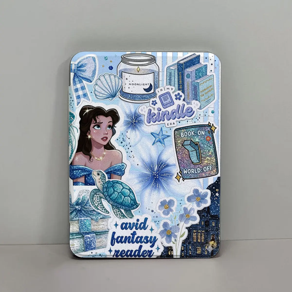 Cute E-Reader Tablet Kindle Case with Holder for 6in, 6.8in, 7in Devices - Slim PU Leather Cover Aesthetics Design, Clear Soft Back, Auto Wake/Sleep for Paperwhite 11th/12th Gen, Kindle 2022/2024, Light & Durable Protective Casing,Summer Gift for Girls