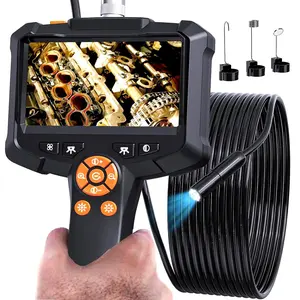 1080P HD Industrial Endoscope Camera, 4.3 Inch IPS Waterproof Screen Pipe Detector, Replaceable Cable Car Engine Repair Tool, Automotive Scan Tool