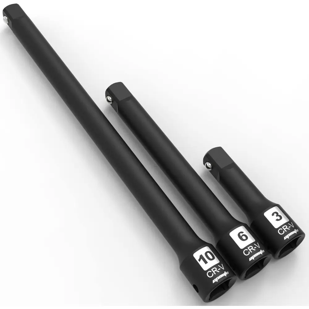 Home & Bathroom Supplies 3-Piece 1/2-Inch Drive Cr-V Impact Socket Extension Bar Set, Wrench Extension