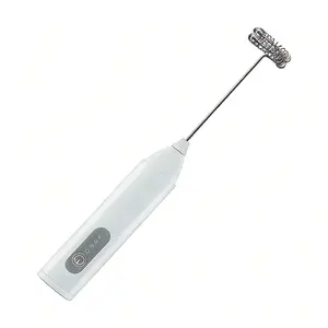 Rechargeable Coffee Frother Handheld Milk Frother Electric Blender Whisk Drink Mixer Mini Foamer for Lattes Cappuccino Matcha Hot Chocolate Compact Portable
