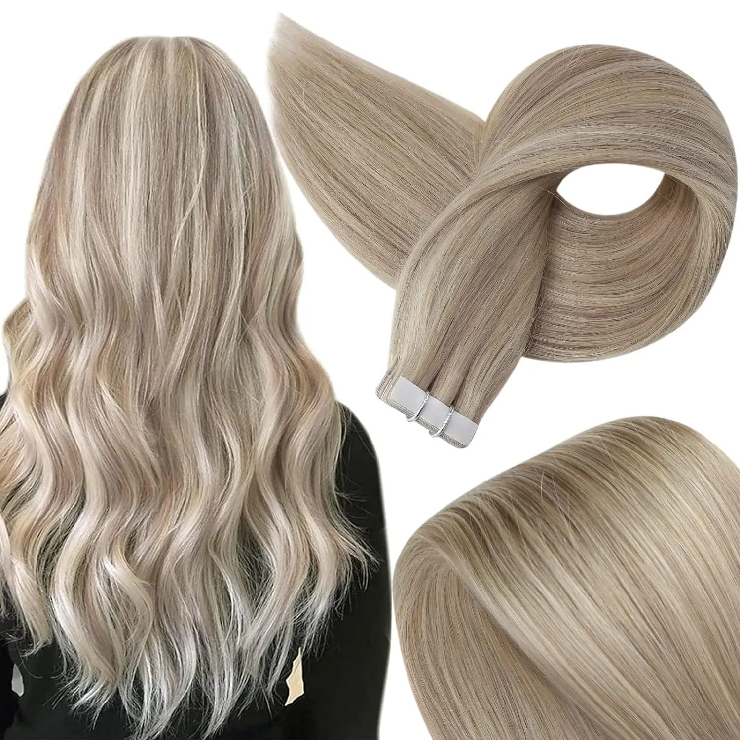#18P613 Ash Blonde Highlight with Platinum Blonde