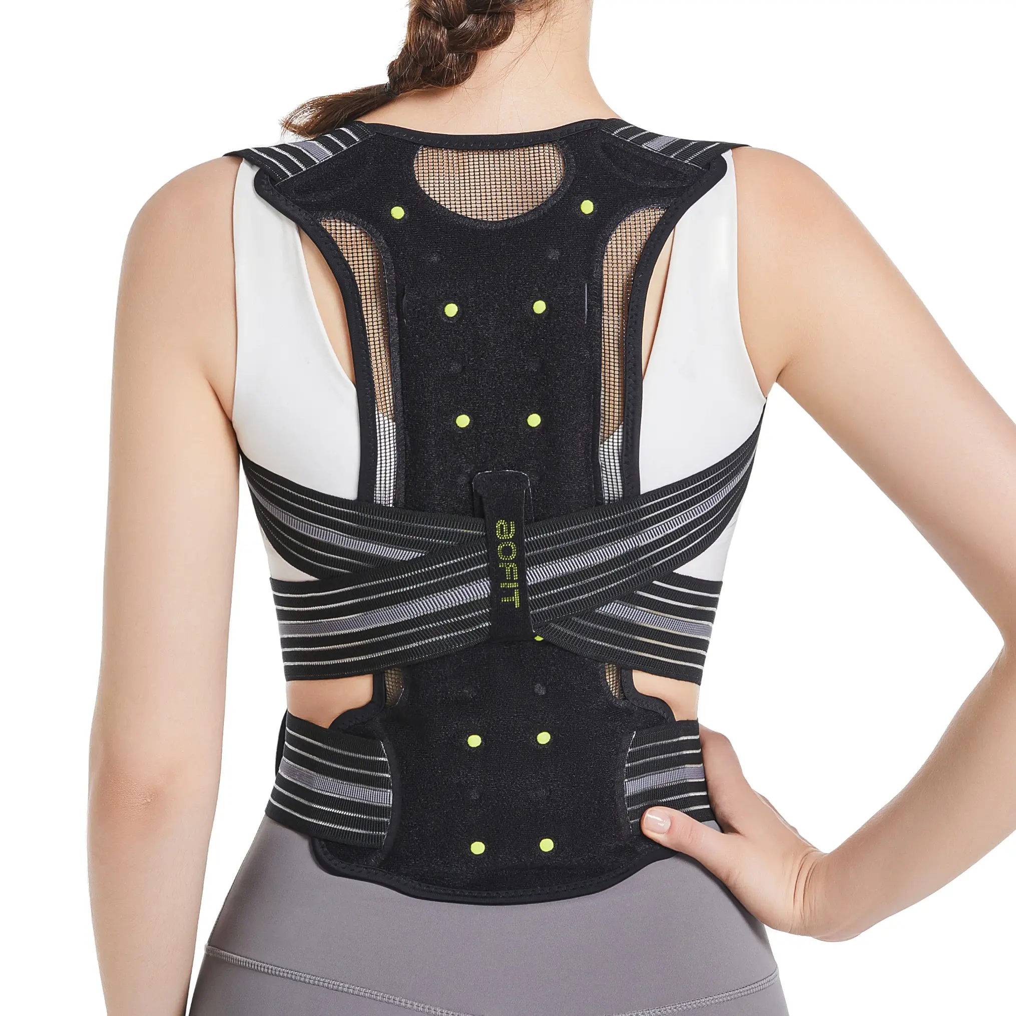 aoFIT Posture Corrector，Comfortable Back Posture CorrectBelt，lmproves Posture and ReducesHunchback, Sports & OutdoorAccessories，WomenandMen，adjustable