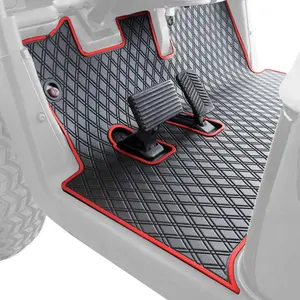 Xtreme Mats E-Z-GO RXV Compatible Floor Mats Full Coverage Rubber Mat for RXV 2008-2022 2Five 2009+ Western Carts