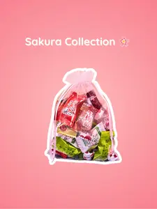 Sakura Collection - Premium Japanese Candy Gift Bag - Snack, Sweet, bonbon mix bundle variety