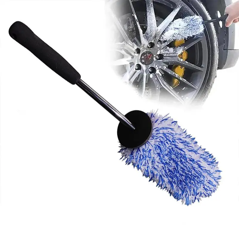 Car Wheel Rim Cleaning Brush, Ultra Soft Car Cleaning Brush, Non-slip Handle Rim Washing Car Detailing Brushes, Professional Car Wash Accessories, Car