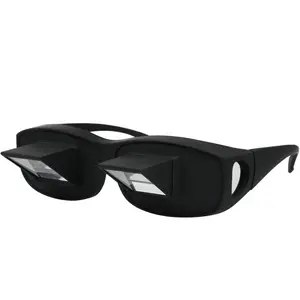 Lazy Glasses Prism 90 Degree Crochet Glasses Mirror Reading Glasses for Laying Down/Knitting