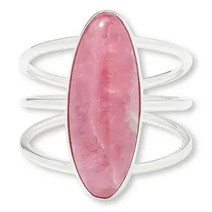 Mine Finds by Jay King Gallery Collection Pink Rhodochrosite Oval Ring