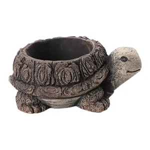 Turtle Planter Pot, Table Centerpiece, Flower Vase, Flower Pot for Garden, Farmhouse, Office, Lawn
