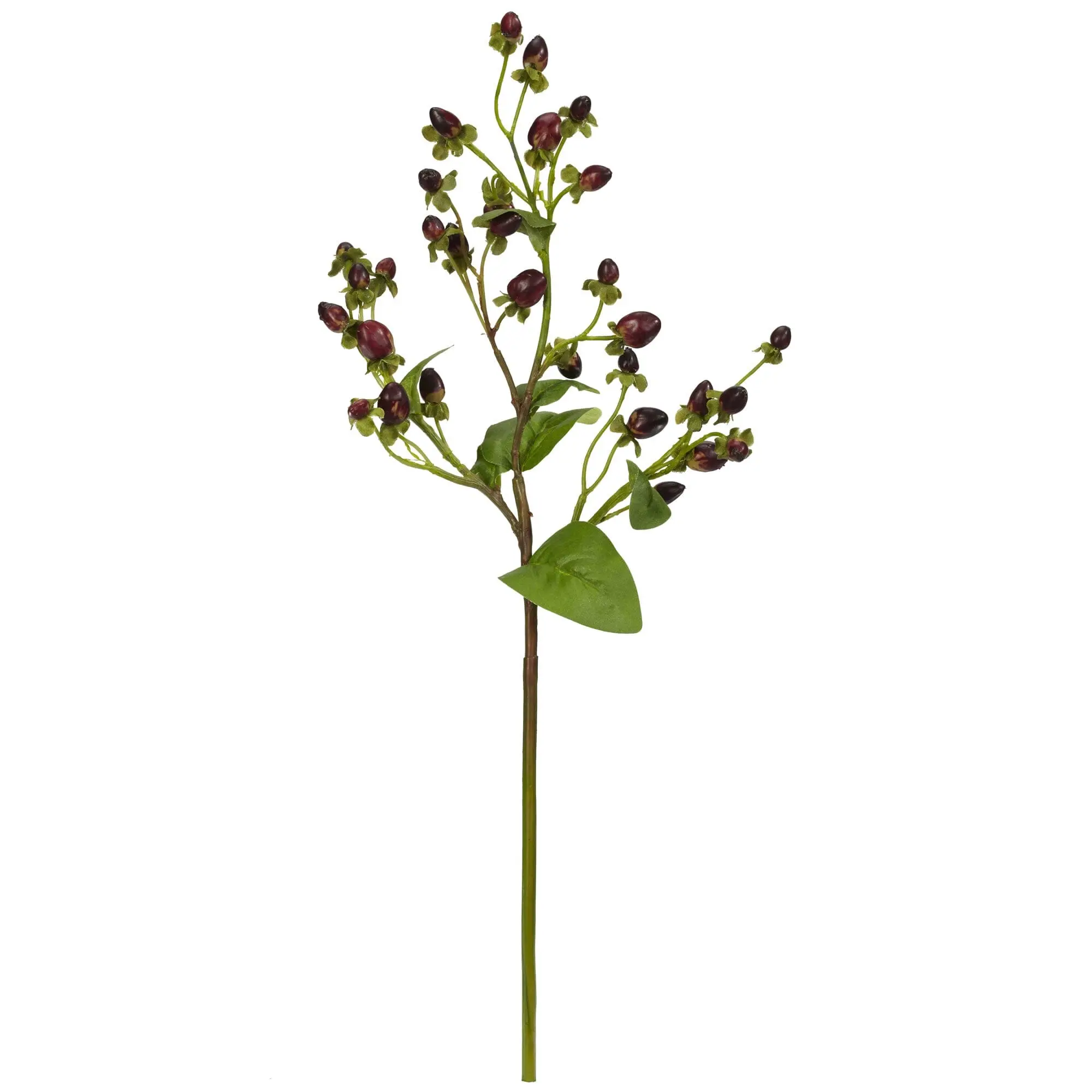 Synthetic 8-Piece 17in Lifelike Coffee Bean Floral Decor, Home Decor Plants for Kitchen Table Centerpiece, Vase Display (Playful Artificial Arrangement)