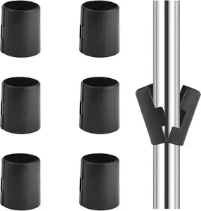 12 Pack Wire Shelving Shelf Lock Clips for 1-1/2" Post, Wire Shelf Clips Shelving Sleeves Replacements for Wire Shelving System,6 Pairs Bonsicoky