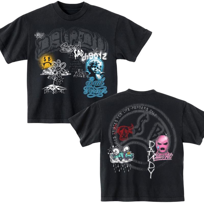 Sad Boyz Graphic Tee, Urban Streetwear Fashion, Cool Art Design, Bold Statement Tee, junior h merch, sad boyz merch, Unisex Apparel, Casual Street Style, Comfortable and Trendy