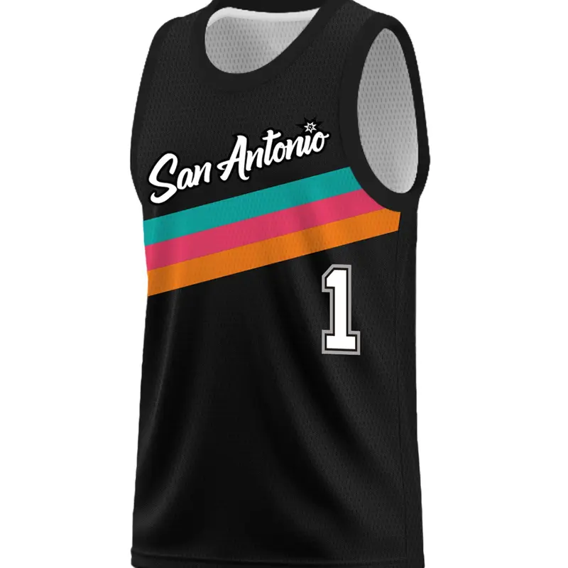 Men's Vintage Embroidered Basketball Jersey, Basketball Wear, Sporty Crew Neck Mesh Tank Top, Casual Sporty Top, Loose Fit for All-Season Training, Throwback Jersey