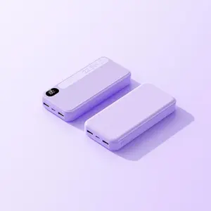 Large Capacity Mobile Power Supply 20000mAh, 22.5W Fast Charging, Digital Display, Multi-Device Charging, Smartphone Chargeable Power Bank White