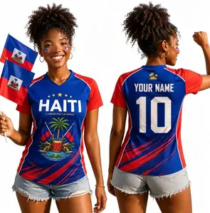 Haiti Soccer Jersey Personalized, Custom Haiti Football Shirt, Unisex Fan Apparel