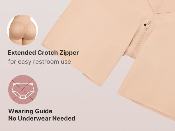 FeelinGirl New Design Fajas Colombianas Shapewear For Women Tummy Control Full Body Shaper Butt Lifter With Zipper Front