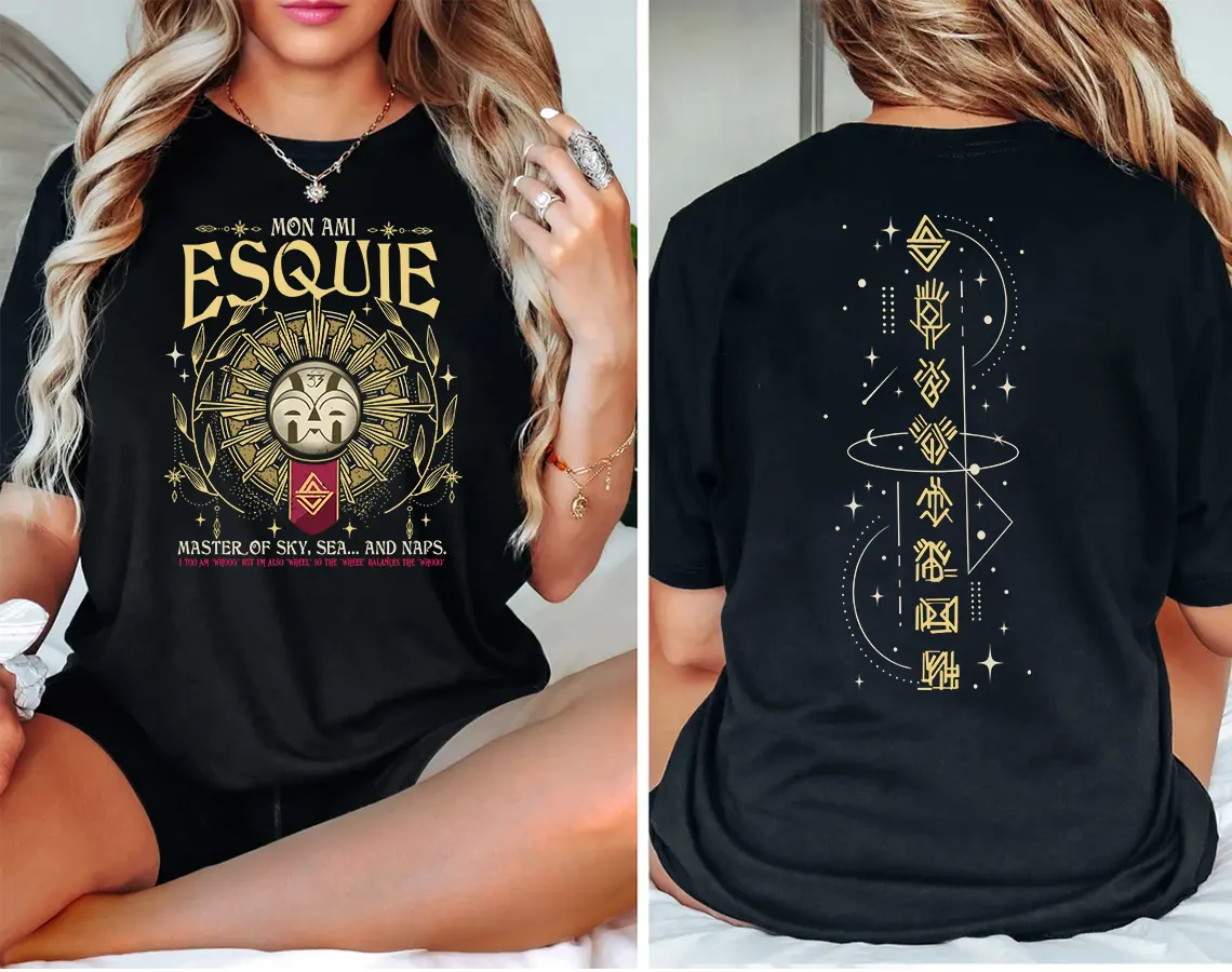 Esquie Clair Obscur Expedition 33 Shirt Vintage Shirt, Funny Esquie 2 Side T Shirt, Gamer Gift Tee, Expedition Shirt for Fans, Full Colors, Full Sizes, For Men, For Women