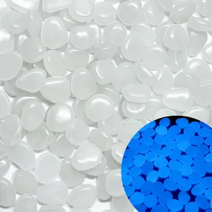 Glow in The Dark Fish Tank Rocks,Glowing Rocks Stones Resin Glow in Dark Pebbles for Outdoor Garden, Fish Tank, Aquarium, Landscaping,Driveway Decoration,White 11 oz
