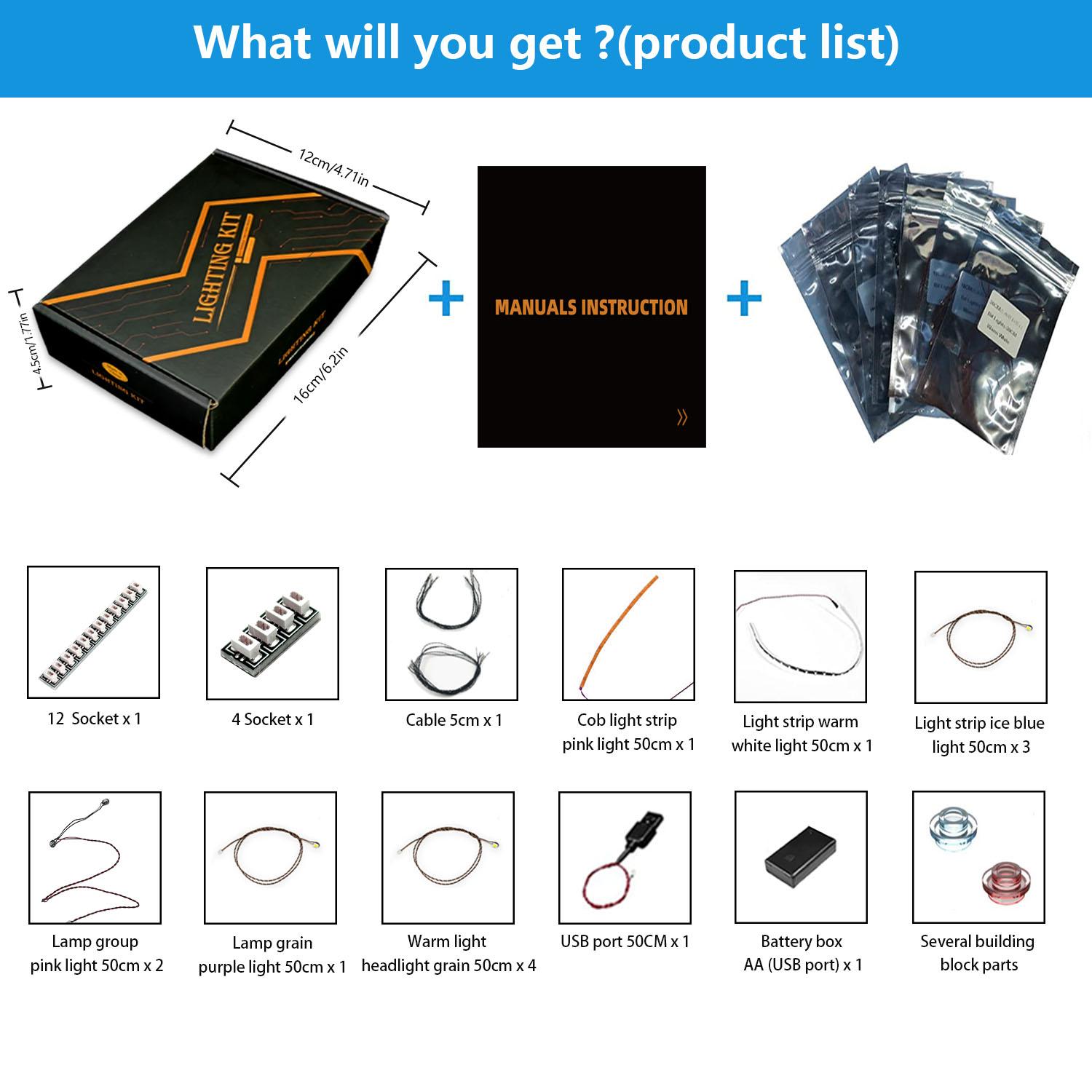 LYBMTWF LED Lighting kit For Lego 10313 Wildflower Bouquet Model Light Up your Building Blocks (Model Not Included)