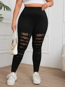 Sheer High Waist Lace Leggings