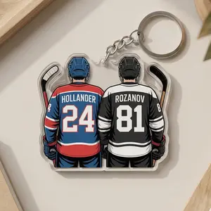 Hollanov Keychain, Hockey Rivalry Hollander Rozanov Bag Charms Fan Gifts