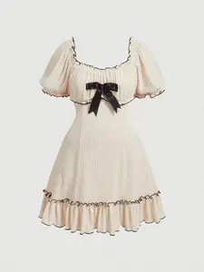 MOD Plus Size Bow Mini Dress  Cute & Flirty Valentine Look