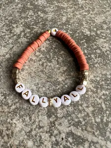 FALL YALL Polymer Clay Beaded Bracelet