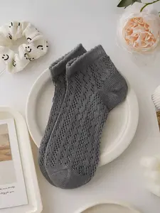 Women's Thin Breathable Mesh Socks, Anti-Odor Sports Short Ankle Socks, Sweat-Absorbent Spring Summer Casual Footwear