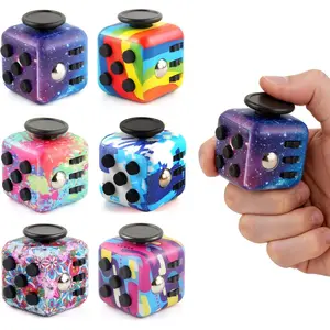 6 Pack Fidget Cubes Infinity Cube Toys for Adults & Kids, Multi-Sided Sensory Anxiety Relief Toys for ADD, ADHD, OCD, Autism, Cool Handheld Fidget Gadgets for Stress and Focus (Mix)
